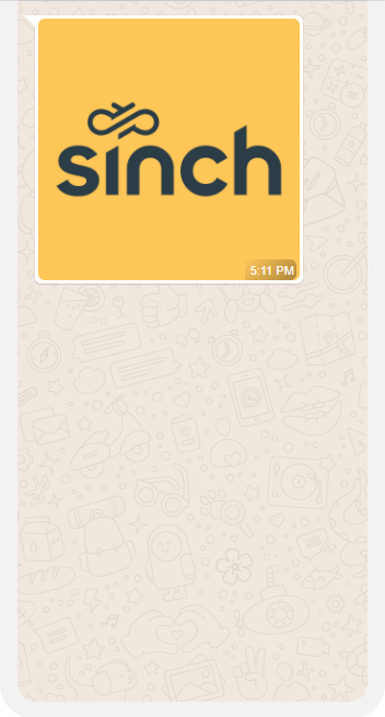 Media Message with Image