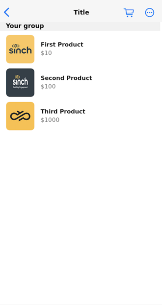 Product List Message Details